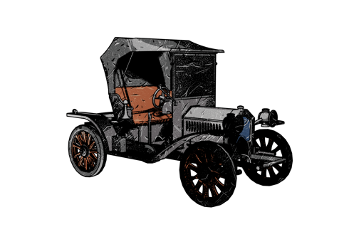 Classic style vintage car png