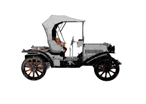 Classic style vintage car png