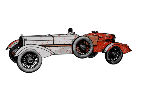 Old style classic car png