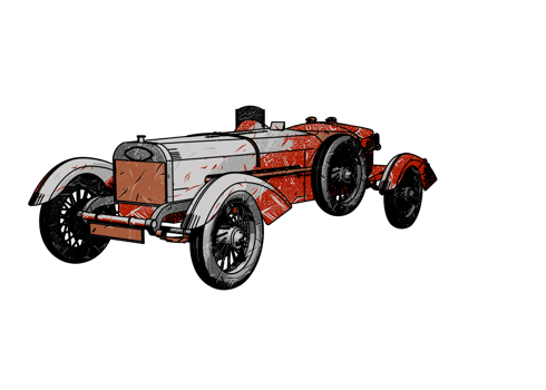 Old style classic car png
