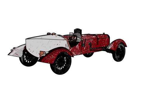 Classic style vintage car png