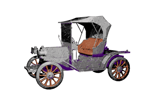 Grunge style classic car png