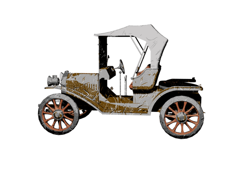 Classic style vintage car png