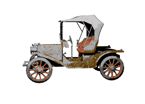 Old style classic car png