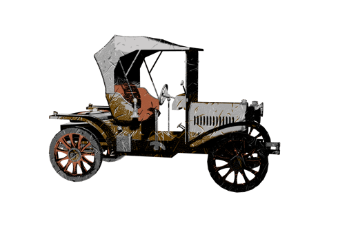 Classic style vintage car png