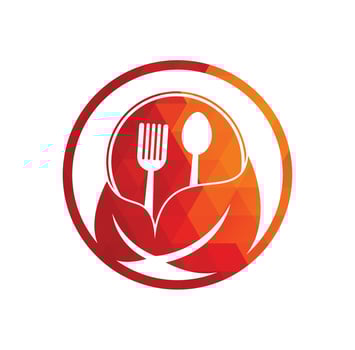 Healthy Food Logo Template. Nature Organic food logo design. vector
