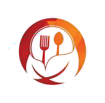Healthy Food Logo Template. Nature Organic food logo design. vector