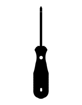 Screwdriver Silhouette, Turnscrew Hand tool Illustration vector