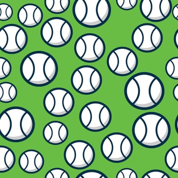 baseball seamless pattern vector