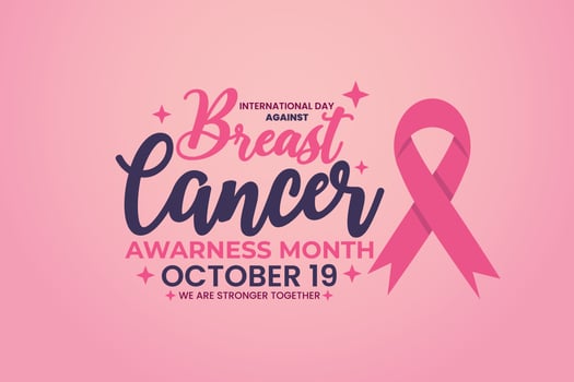 International day against breast cancer awareness month background vector