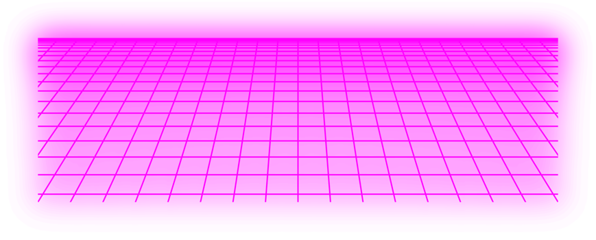 Retro cyberpunk style 80s Sci-Fi Background Futuristic with laser grid landscape. Digital cyber surface style of the 1980s png
