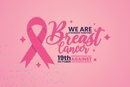 International day against breast cancer awareness month background vector
