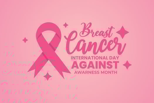 International day against breast cancer awareness month background vector