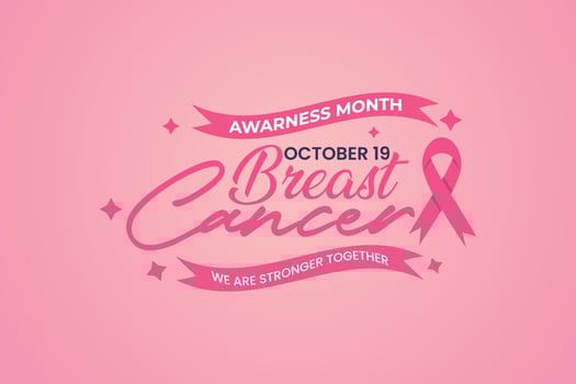 International day against breast cancer awareness month background vector