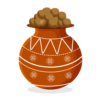 Creative mataka filled with sweet png