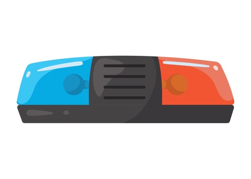 emergency lights tool vector