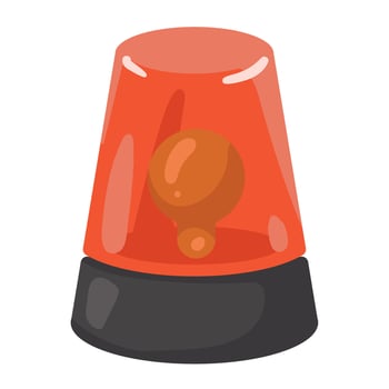 light siren emergency vector