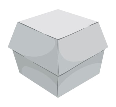 mockup white pack vector