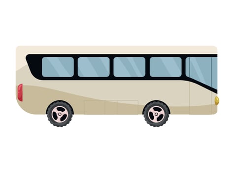 bus service mockup vector