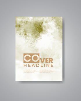 Cards with watercolor background. Design for your cover, date, postcard, banner, logo. vector