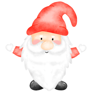 Watercolor Santa Claus Christmas png