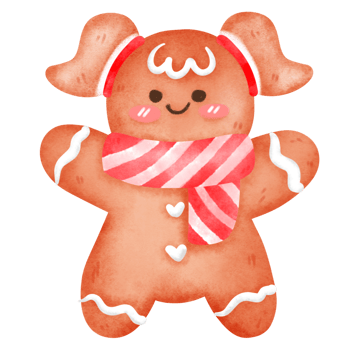 Christmas Cookie Watercolor illustration png