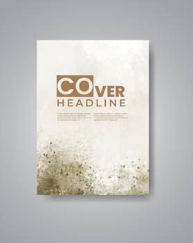 Cards with watercolor background. Design for your cover, date, postcard, banner, logo. vector