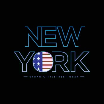 New york urban city t-shirt and apparel design vector