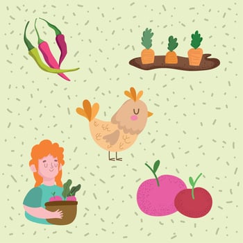 gardening and agriculture vector