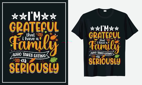 Thanksgiving t-shirt design vector Print