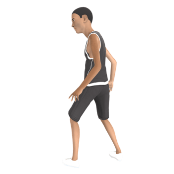 Young boy character 3d modelling png