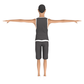 Young boy character 3d modelling png