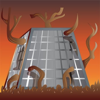 Rotten Building Vector
