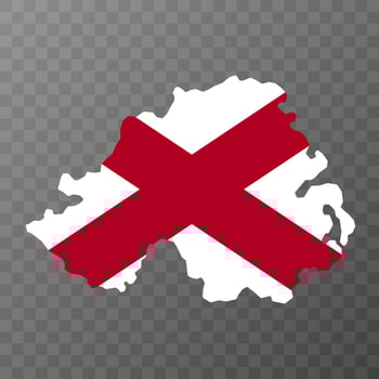 Northern Ireland, UK region map. Vector illustration.