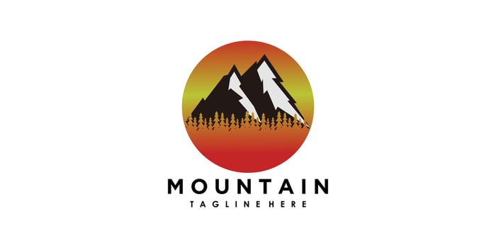 vintage mountain adventure logo design with creative concept premium vector