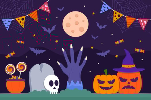 Halloween Festival Celebration Day Background vector