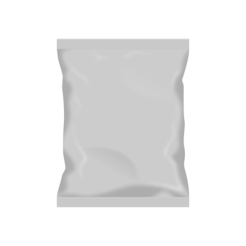 Blank snack pouch package png