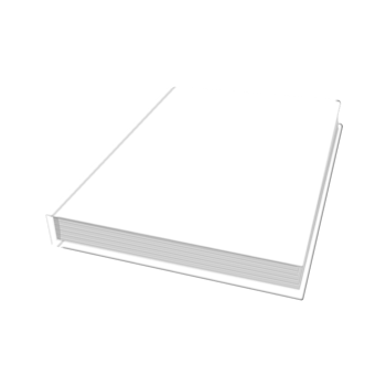 Blank hardcover book from bottom view png