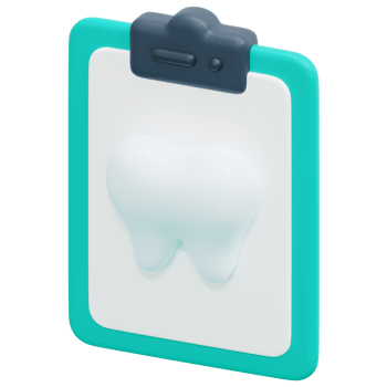 dental record 3d render icon illustration png
