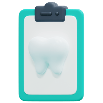 dental record 3d render icon illustration png
