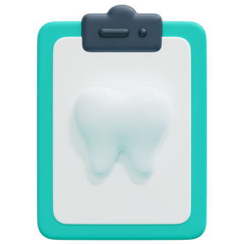 dental record 3d render icon illustration png