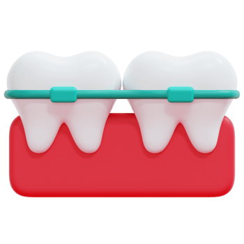 orthodontics 3d render icon illustration png