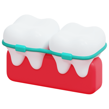 orthodontics 3d render icon illustration png