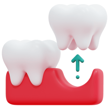 tooth extraction 3d render icon illustration png