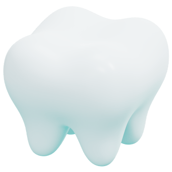 tooth 3d render icon illustration png