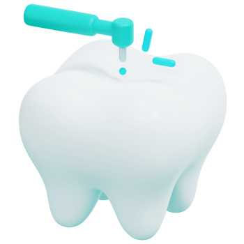 tooth drill 3d render icon illustration png
