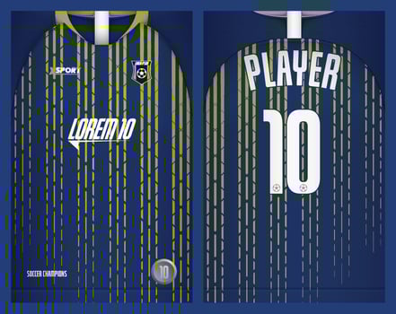 Soccer jersey design for sublimation, sport t shirt design vector