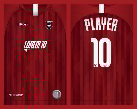 Soccer jersey design for sublimation, sport t shirt design vector