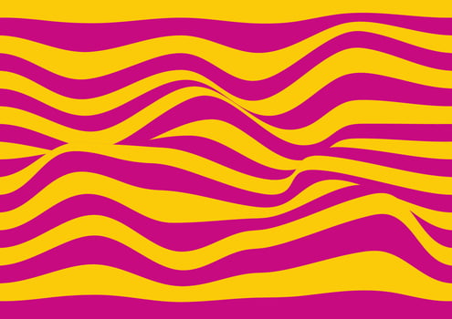Distorted wavy lines abstract background vector illustration, curve It has a pink and orange straight line pattern.