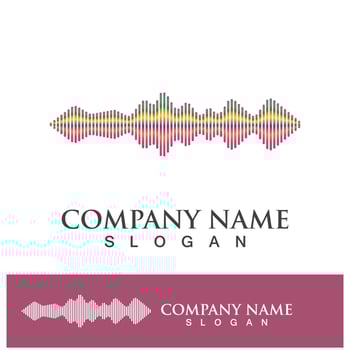 Sound waves vector illustration